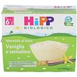 Hipp bio hipp bio merenda al latte vaniglia semolino 4x100 g