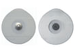 Elettrodo oe foam monouso ovale 48x50mm per adulti in gel solido con sensore ag/agcl con clip in acciaio inox fiab 50 pezzi