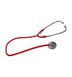 Stetoscopio a testa piatta adulto diametro 45 mm lunghezza tubo 63 cm rosso