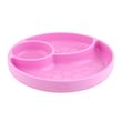 Chicco piatto silicone ventosa rosa